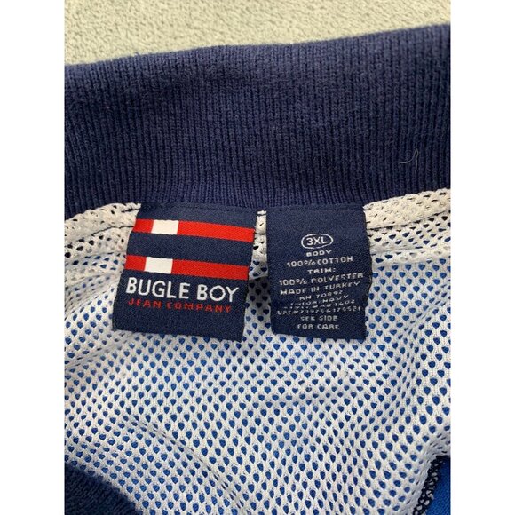 Bugle Boy BBJC-77 Men's 3XL Blue Polo Shirt Seventy 7 Graphic Logo Embroidered - Picture 6 of 11